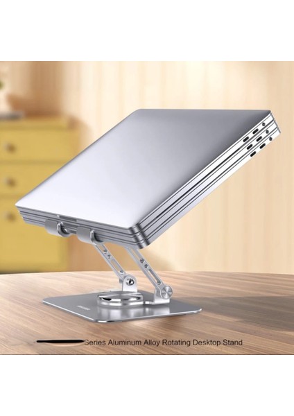 14 Inçe Kadar Uyumlu Metal 360° Dönen Katlanabilir Telefon Bilgisayar ve Tablet Standı Tablet Tutucu