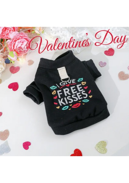 Sevgililer Günü Kedi Köpek Sweatshirt