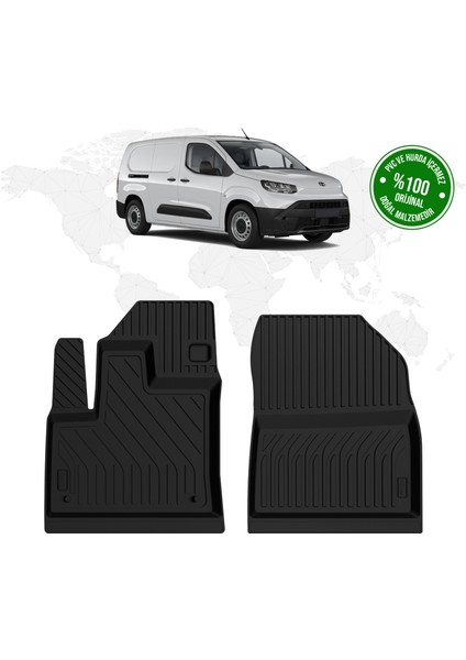 Toyota Proace City Panelvan 4d Havuzlu Paspas (Ön 2 Parça) 2024 Model ve Sonrası
