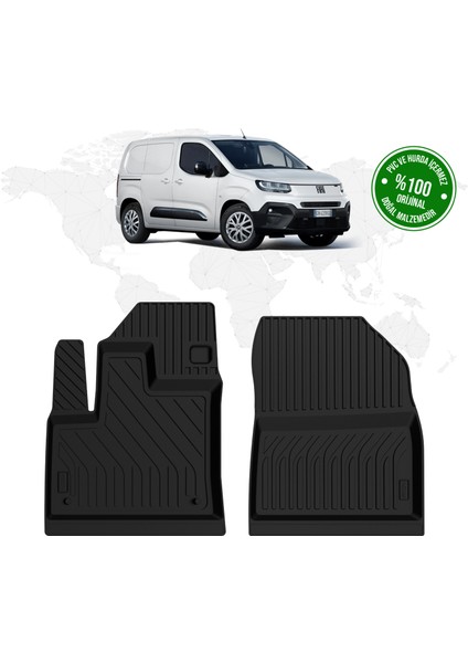 Fiat Doblo Panelvan 4d Havuzlu Paspas (Ön 2 Parça) 2024 Model ve Sonrası