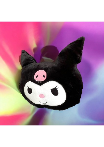 Sevimli Kuromi Yastık & Uyku Arkadaşı Yumuaşak Peluş Kumaş Kuromi Yastık & Yumuşak Peluş Oyuncak