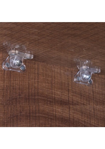 Şeffaf Açılı Çektirme T Bağlantı %100 Kırılmaz Dolap Raf Çekmece Sabitleme 12 Adet-Vida 48AD. indirimleri