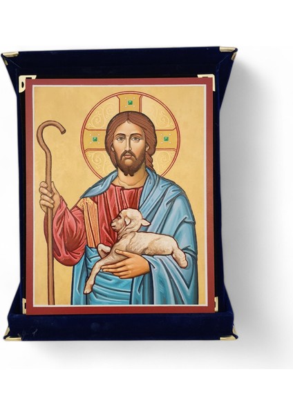 Ben Iyi Bir Çobanım Ikona Kadife Kutu