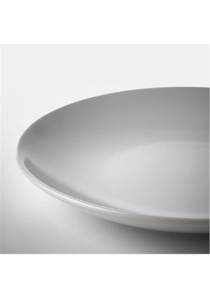Fargklar 4 Adet Tatlı Tabağı Seti 20 cm Açık Gri Renk