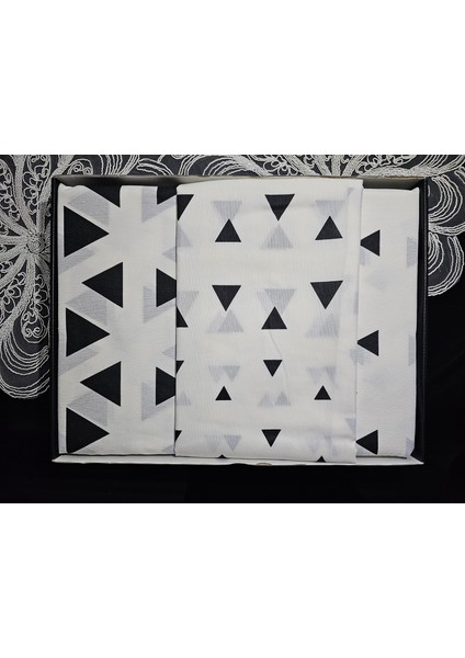 Çift Kişilik Pamuk Geometrik Desenli Ares Nevresim Takımı
