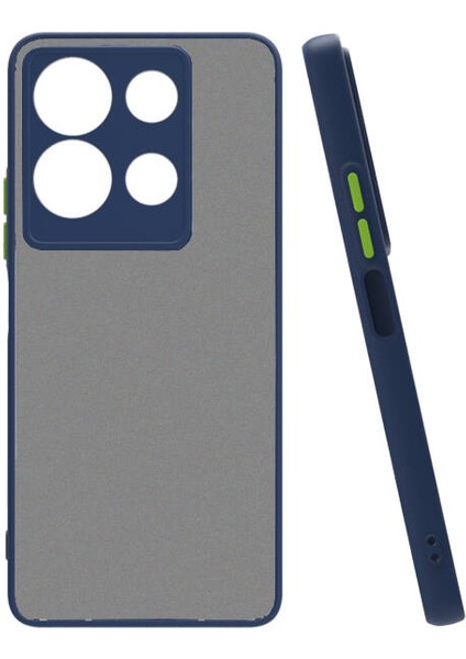 Infinix Note 30 4g Kılıf Mat Kamera Korumalı Renkli Tuşlu Sert Silikon Hux Kapak