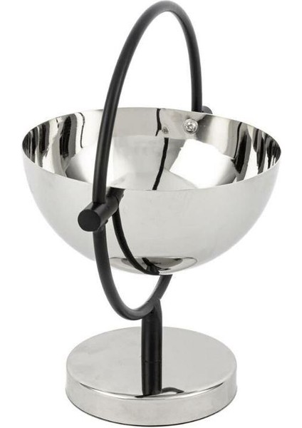 Silver Ayaklı Metal Kase 15 x 24 cm P289.375607