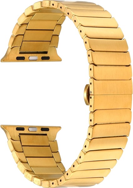 ​​​watch 7 41MM Kordon Uyumlu Krd-79 Metal Strap Kayış Zore - Gold