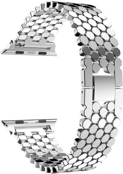 Watch 44MM Uyumlu Krd-30 Metal Kordon Zore - Gümüş