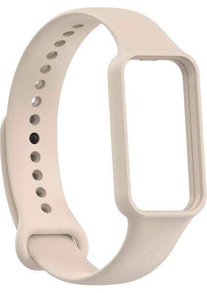 Xiaomi Amazfit Band 7 Uyumlu Krd-87 Uyumlu Kordon Zore - Krem
