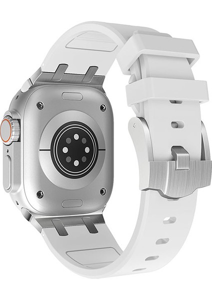 Watch 7 45MM Uyumlu Krd-89 Uyumlu Kordon Zore - Gümüş