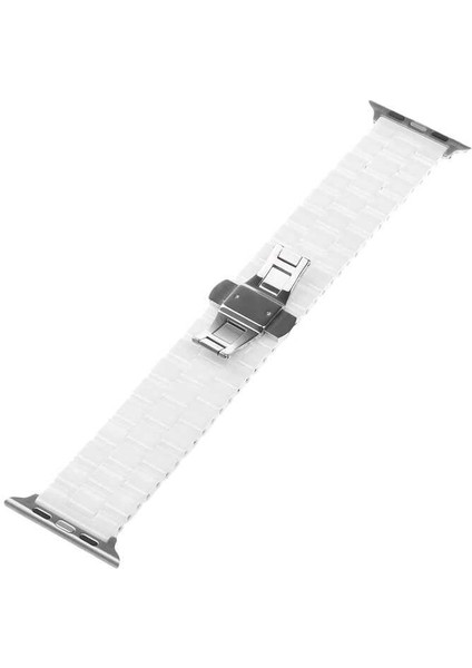 Watch Ultra 49MM Kordon Uyumlu Krd-15 Metal Strap Kayış Zore - Beyaz fırsatları