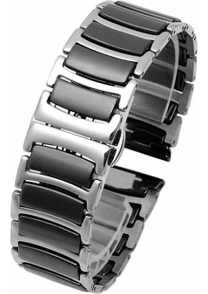 Huawei Watch Gt 3 42MM Seramik Metal Kordon Zore - Siyah-Gümüş