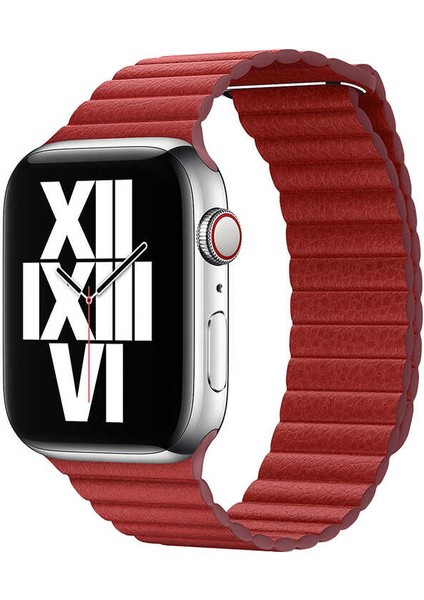 Watch 38MM Uyumlu Krd-09 Deri Lop Kordon Zore - Mavi