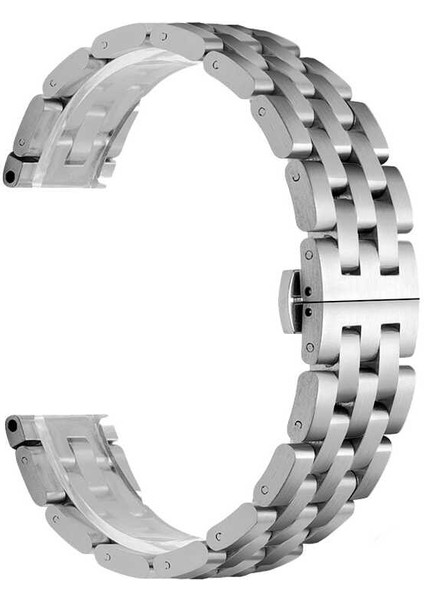 Huawei Watch Gt 3 42MM Uyumlu Krd-20 Metal Kordon Zore - Gümüş
