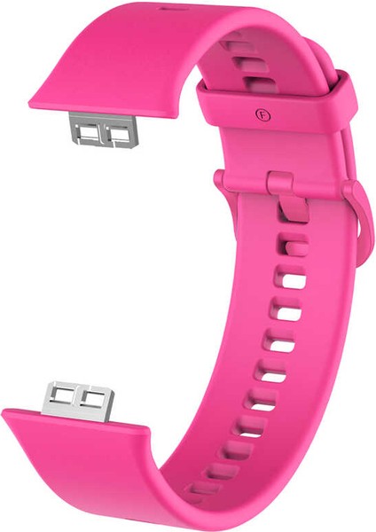 Huawei Watch Fit Krd-43 Uyumlu Kordon Zore - Pembe Koyu