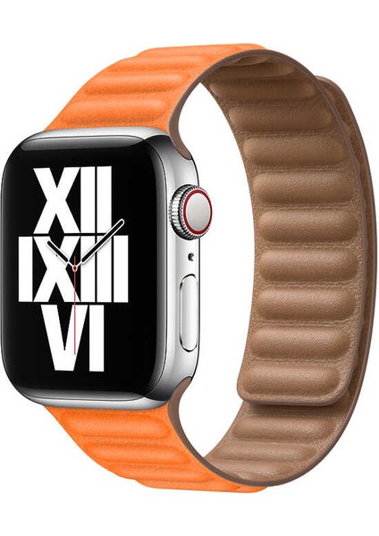 ​​​watch 42MM Uyumlu Krd-34 Deri Kordon Zore - Açık Yeşil