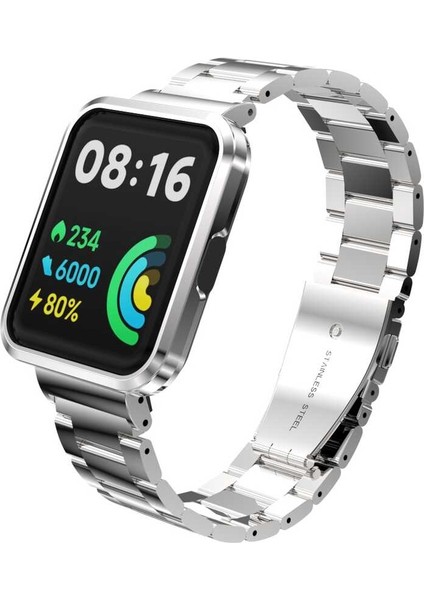 Xiaomi Redmi Watch 2 Lite Uyumlu Krd-60 Metal Kordon Zore - Mor