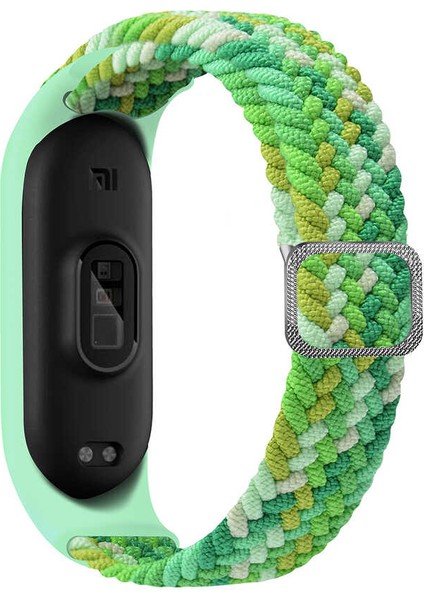 Xiaomi Mi Band 3 Uyumlu Krd-49 Örgü Kordon Zore - Mavi