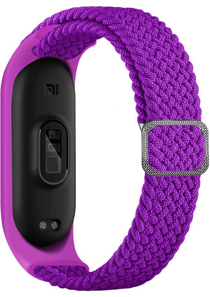 Xiaomi Mi Band 3 Uyumlu Krd-49 Örgü Kordon Zore - Pitaya