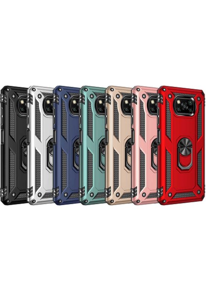 Xiaomi Poco X3 Kılıf Vega Kapak-Kırmızı