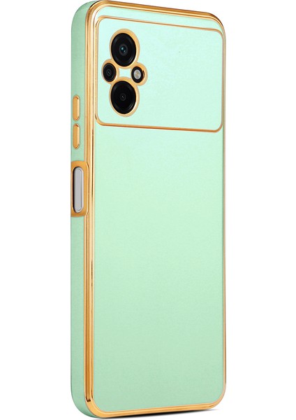 Xiaomi Poco M5 Kılıf Bark Kapak-Açık Yeşil