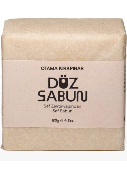 Doğal Besleyici Zeytinyağlı Düz Sabun - 130 Gr