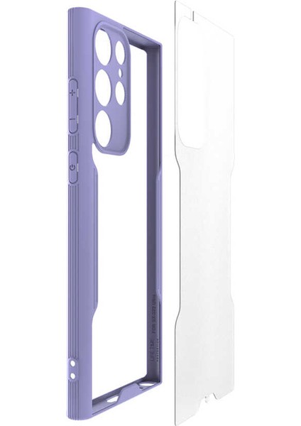 Galaxy S22 Ultra Kılıf Parfe Kapak-Lacivert