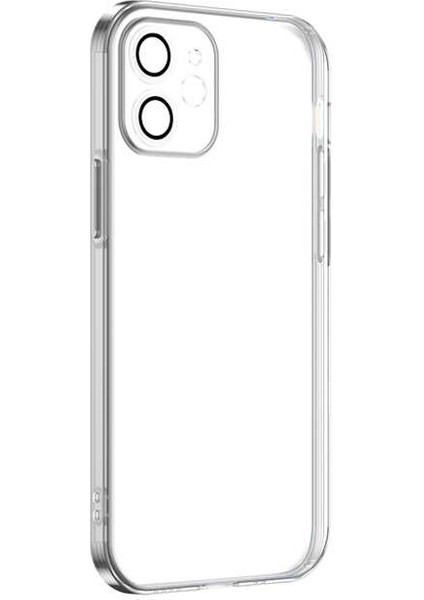 Apple iPhone 12 Kılıf Krep Kapak-Renksiz