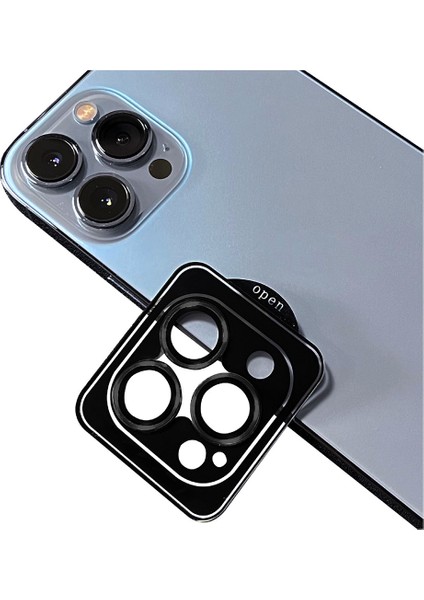 Apple iPhone 13 Pro Max Uyumlu Cl-09 Camera Lens Protector-Siyah