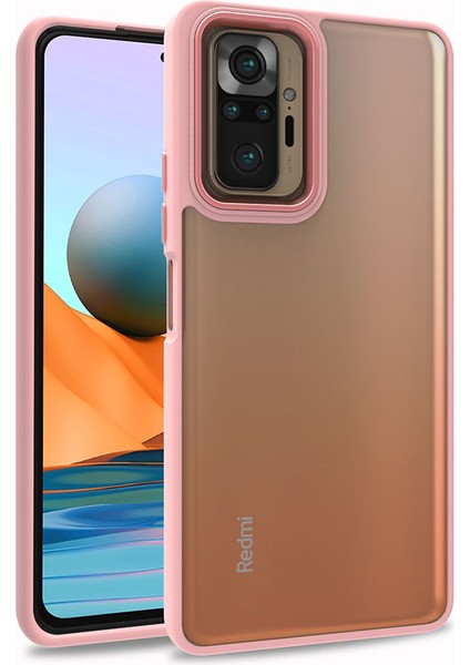 Xiaomi Redmi Note 10 Pro Kılıf Flora Kapak-Rose Gold