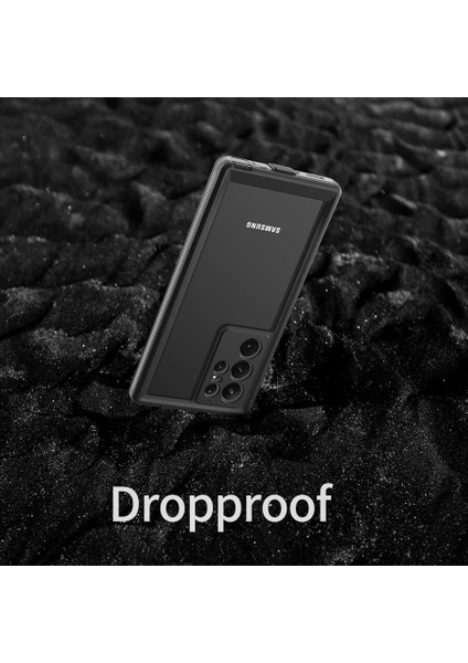 Emporium Galaxy S22 Ultra Kılıf 1-1 Su Geçirmez Kılıf-Siyah modelleri