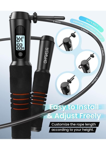 Fitness Ip Atlama İpi App Veri Analizi ile Ev Spor Salonu Eğitimi İçin indirimleri