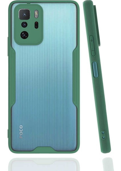 Xiaomi Poco X3 Gt Kılıf Parfe Kapak-Koyu Yeşil