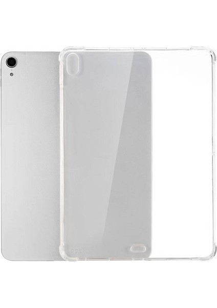 iPad Air 11 2024 Kılıf Uyumlu Tablet Nitro Anti Shock Silikon Kapak-Şeffaf