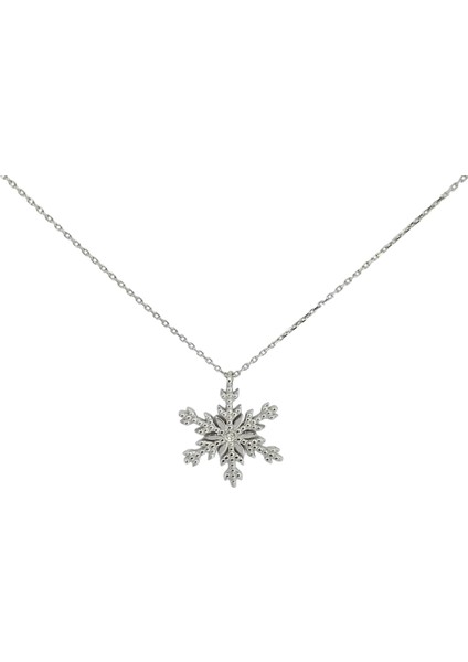 14kt Altın 0.01ct Pırlantalı Kar Tanesi Kolye indirimleri
