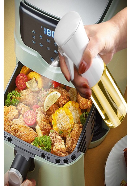 Airfryer Sprey Cam Yağlık Yağdanlık Yağ Püskürtücü Şık Tasarımlı Mangal Barbekü Fritöz Yağ Spreyi