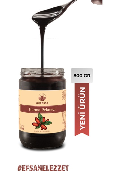 Hurma Pekmezi 800 gr (Şeker İçermez)