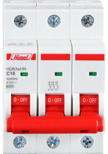 3X20A C 4,5ka Otomatik Sigorta
