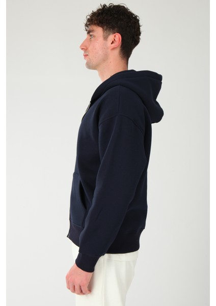 Basic Erkek Oversize Fit Kapüşonlu ve Fermuarlı Üst fiyatları