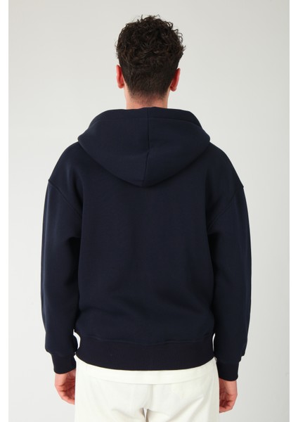 Basic Erkek Oversize Fit Kapüşonlu ve Fermuarlı Üst fırsatları
