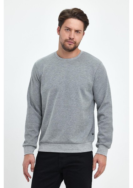 Erkek Yağmur Desen Sıfır Yaka Sweat modelleri