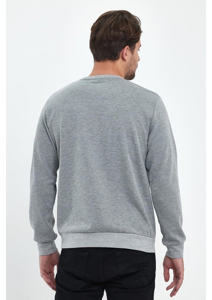 Erkek Yağmur Desen Sıfır Yaka Sweat indirimleri