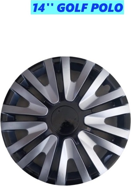Jant Kapak Gri ve Siyah 14'' Inç Takım (4 Adet) Volkswagen Golf Polo