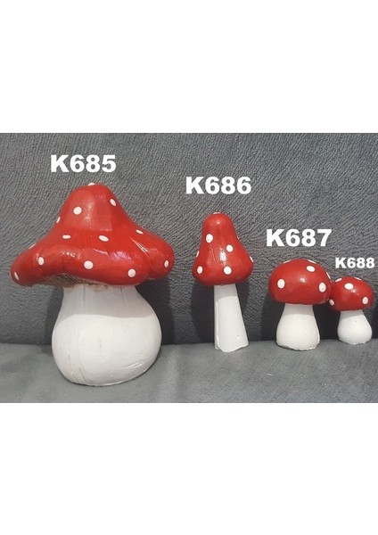 3 Boyutlu 4 Lü Mantar Seti Silikon Kalıp K-684 modelleri