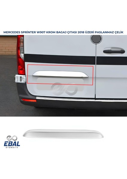 Mercedes Sprinter W907 Krom Bagaj Çıtası 2018 ve Üzeri P.çelik