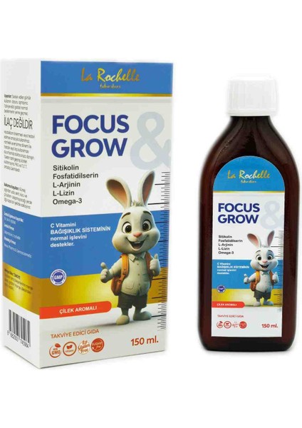 L'rochelle Focus Grow Kıds Şurup 150 ml modelleri