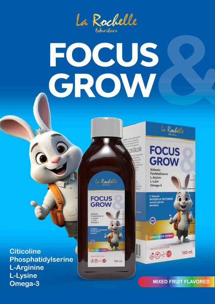 L'rochelle Focus Grow Kıds Şurup 150 ml fiyatları