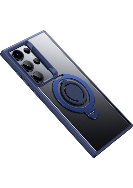 Samsung Galaxy S23 Ultra Avatar 360 Dönen Magsafe Kapak - Lacivert 11