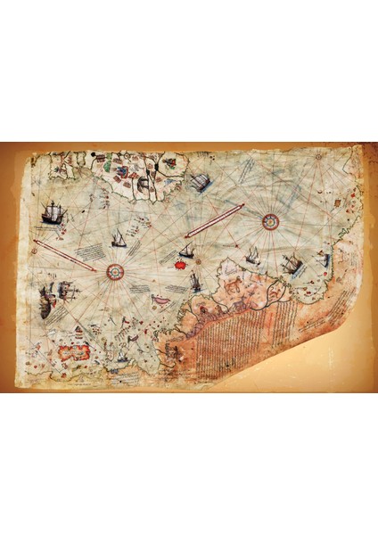 Piri Reis Dünya Haritası 78 cm x 117 cm 11